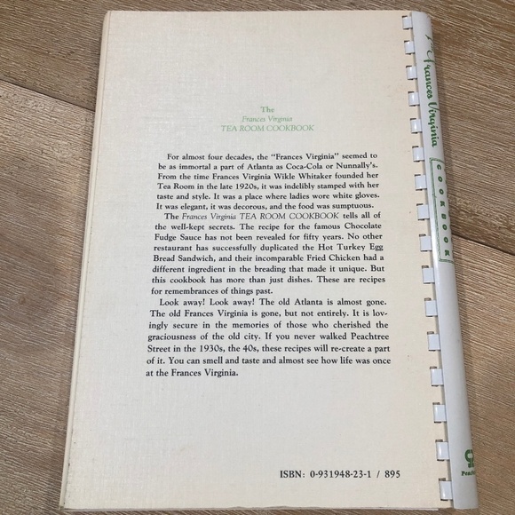 VINTAGE 1981The Frances Virginia Tea Rook Cookbook, by Millie Coleman - Picture 11 of 11